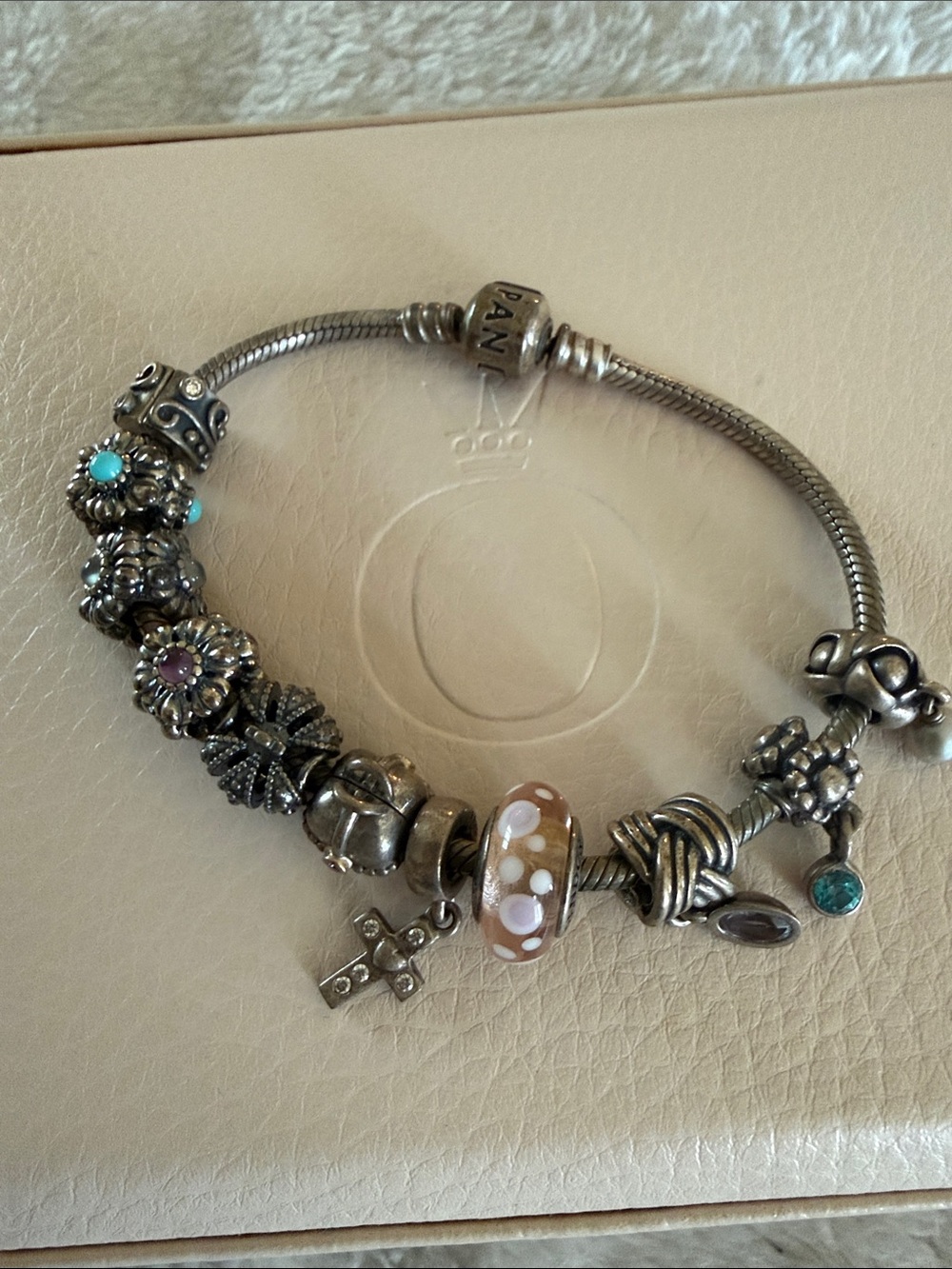 Pandora Silver Bracelet with 11 charms